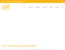 Tablet Screenshot of nepeanbuildingpermits.com.au